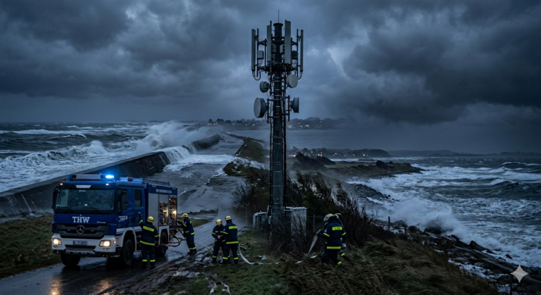5G-Campuszellen: Sichere Kommunikation bei Sturmflut und Krisen auch wenn das normale Mobilfunknetz ausfällt